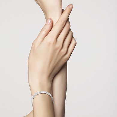Sunkissed Sterling Cubic Zirconia Tennis Bracelet