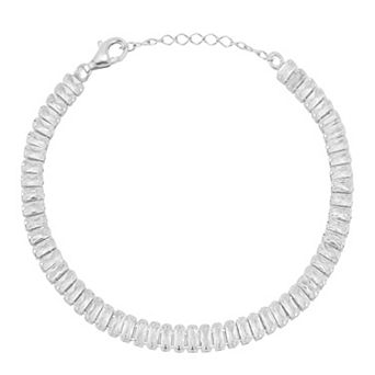 Sunkissed Sterling Cubic Zirconia Tennis Bracelet