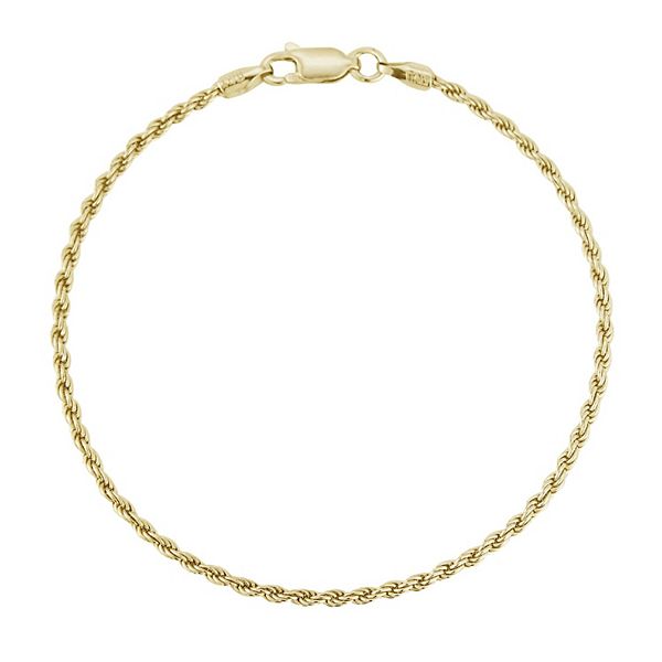 Sunkissed Sterling Rope Chain Anklet