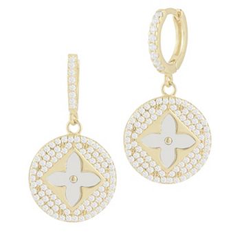 Sunkissed Sterling Gemstone & Cubic Zirconia Clover Earrings