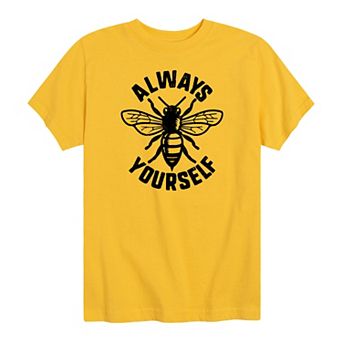 Boys 8-20 "Always Bee Yourself" Graphic Tee