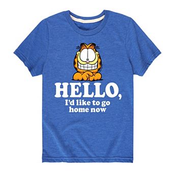 Boys 8-20 Garfield "Like To Go Home Now" Graphic Tee
