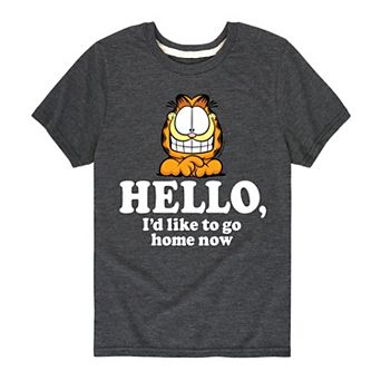 Boys 8-20 Garfield "Like To Go Home Now" Graphic Tee