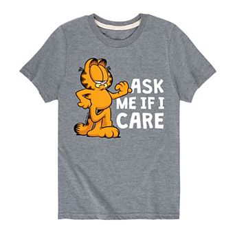 Boys 8-20 Garfield "Ask Me If I Care" Graphic Tee