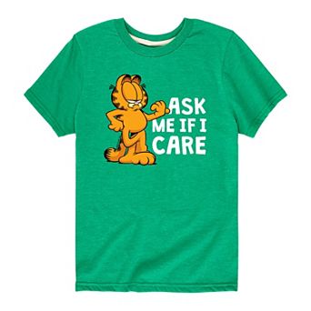 Boys 8-20 Garfield "Ask Me If I Care" Graphic Tee