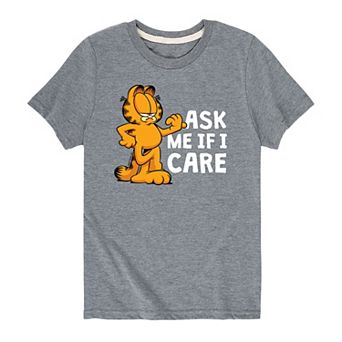 Boys 8-20 Garfield "Ask Me If I Care" Graphic Tee