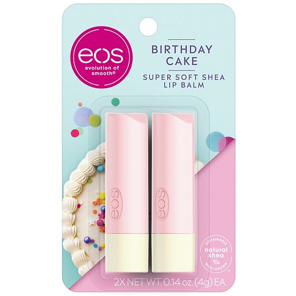eos Lip Balm Stick - Birthday Cake - 0.28oz