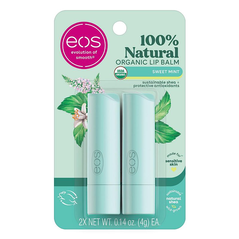 eos Sweet Mint 2-Pack Lip Balm, Size: 2 CT, Multicolor