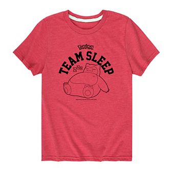 Boys 8-20 Pokemon Snorlax Team Sleep Graphic Tee