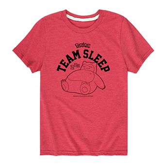 Boys 8-20 Pokemon Snorlax Team Sleep Graphic Tee
