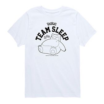 Boys 8-20 Pokemon Snorlax Team Sleep Graphic Tee