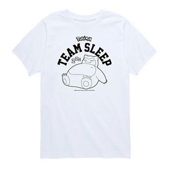 Boys 8-20 Pokemon Snorlax Team Sleep Graphic Tee