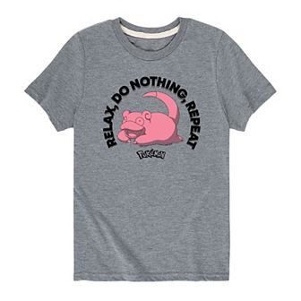 Boys 8-20 Pokemon Slowpoke Relax Graphic Tee