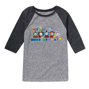 Boys 8-20 Thomas And Friends Birthday Raglan Graphic Tee