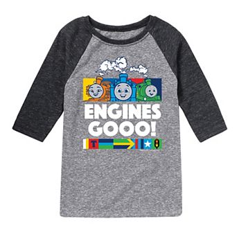 Boys 8-20 Thomas And Friends Engines Raglan Graphic Tee