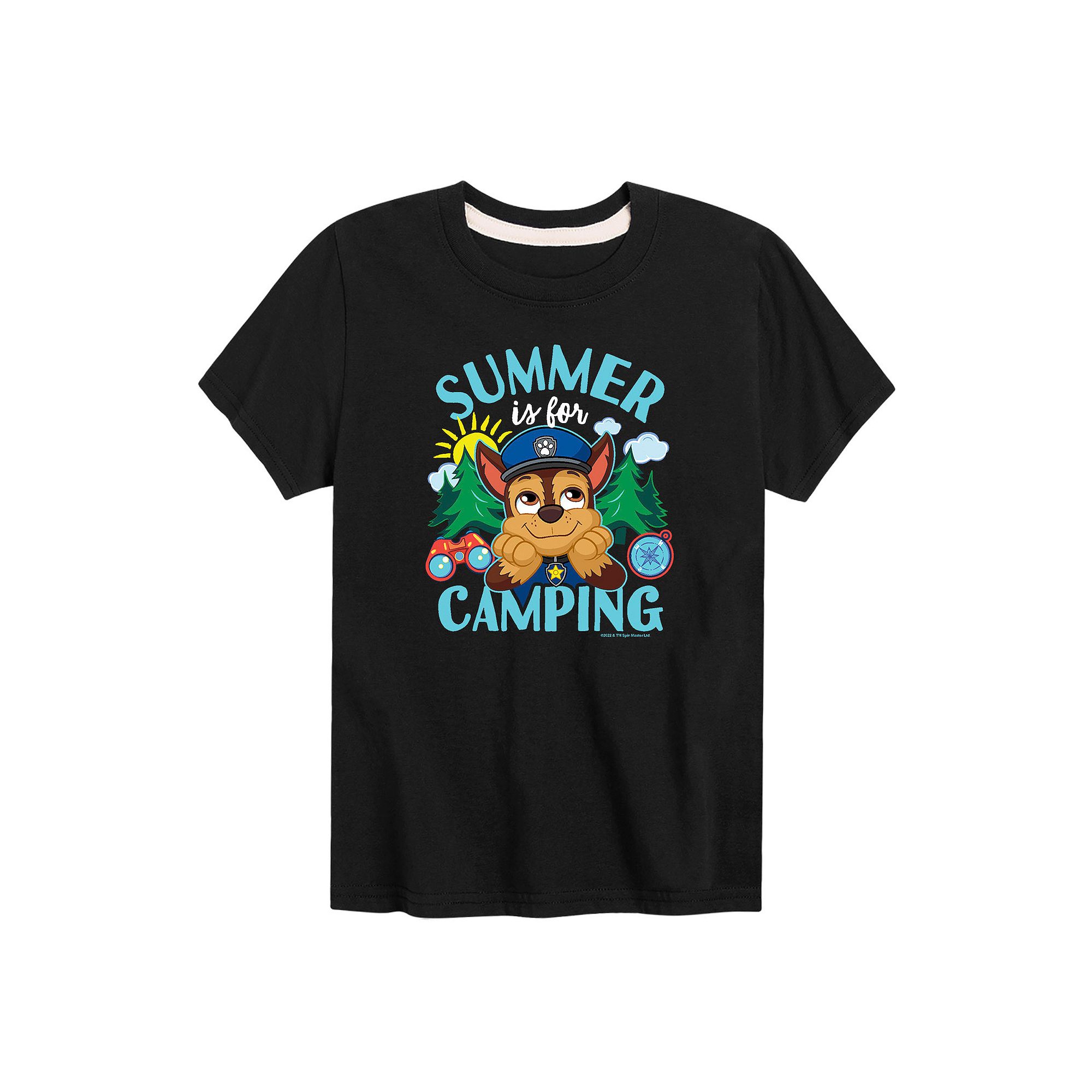 Boys 8-20 Paw Patrol Summer Camping Graphic Tee, Boys, Size: Small, Black