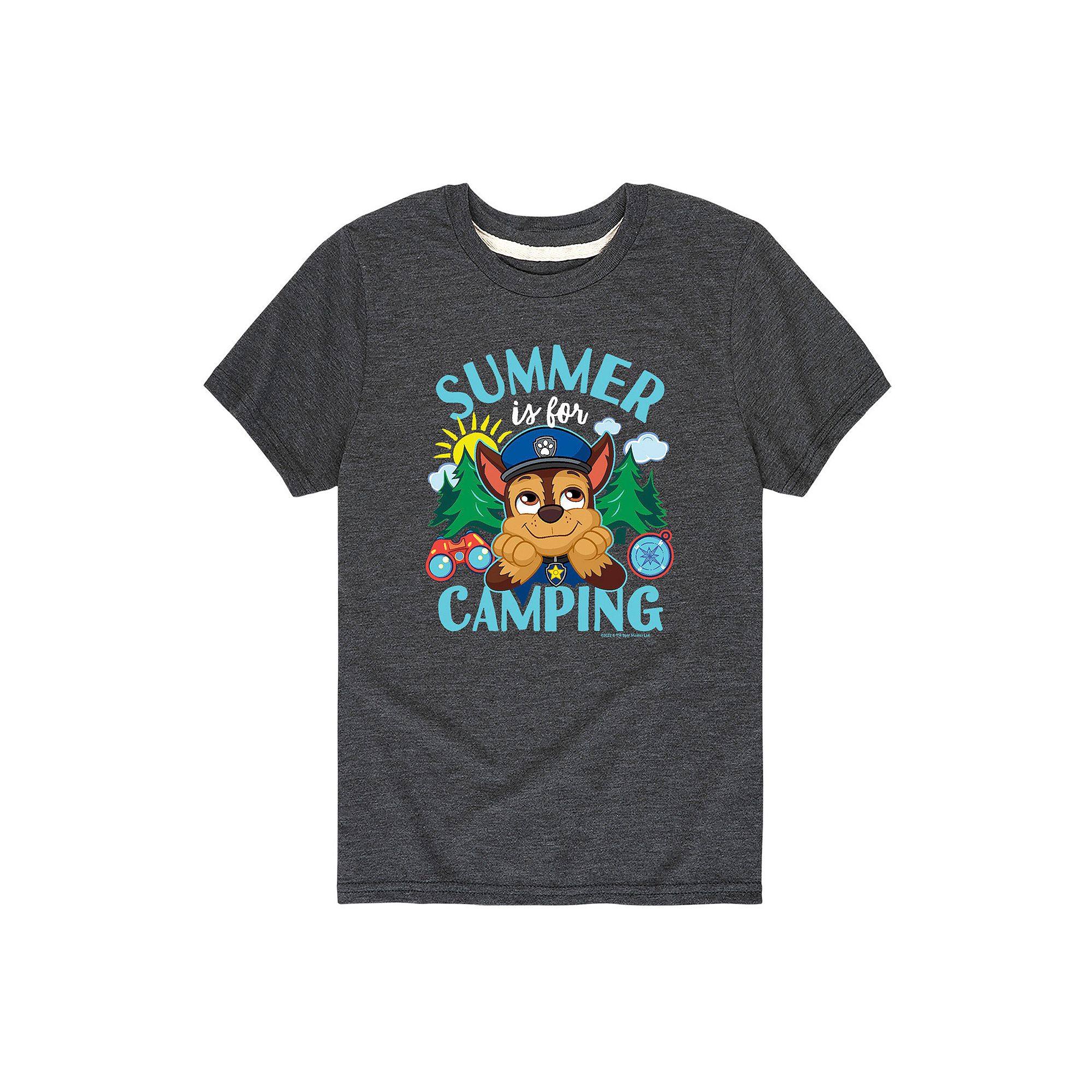 Boys 8-20 Paw Patrol Summer Camping Graphic Tee, Boys, Size: Small, Gray