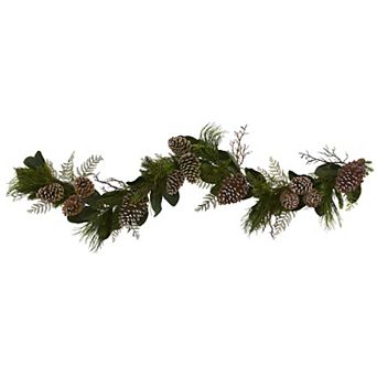 nearly natural 6-ft. Pinecone & Pine Artificial Garland