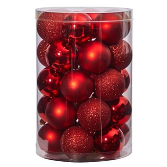 nearly natural 30 Count 2.5" Shatterproof Ornament Set