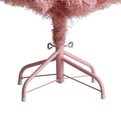nearly natural Pink Faux Christmas Tree with Jumbo Lights