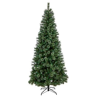 nearly natural 8-ft. Wisconsin Slim Snow Tip Pine Artificial Christmas Tree