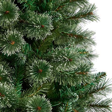 nearly natural 8-ft. Wisconsin Slim Snow Tip Pine Artificial Christmas Tree