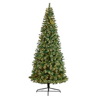 nearly natural 10-ft. Wisconsin Slim Snow Tip Pine Artificial Christmas Tree