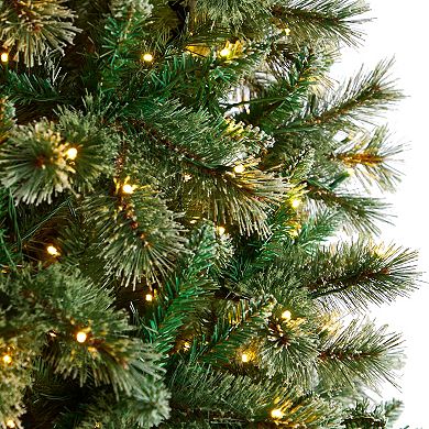 nearly natural 10-ft. Wisconsin Slim Snow Tip Pine Artificial Christmas Tree
