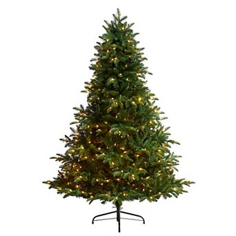 nearly natural 6-ft. South Carolina Spruce Artificial Christmas Tree with 400 White Warm Lights