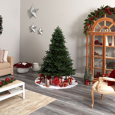 nearly natural 6-ft. South Carolina Spruce Artificial Christmas Tree with 400 White Warm Lights & 1908 Bendable Branches