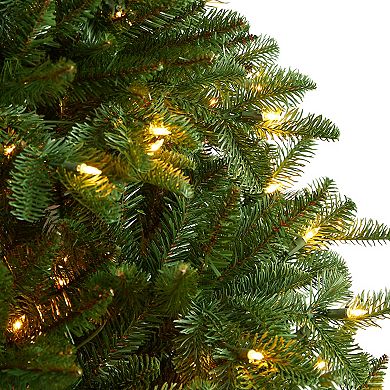 nearly natural 6-ft. South Carolina Spruce Artificial Christmas Tree with 400 White Warm Lights & 1908 Bendable Branches