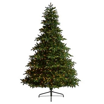 nearly natural 8-ft. South Carolina Spruce Artificial Christmas Tree with 700 White Warm Lights
