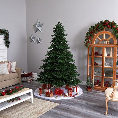 nearly natural 8-ft. South Carolina Spruce Artificial Christmas Tree with 700 White Warm Lights & 3412 Bendable Branches