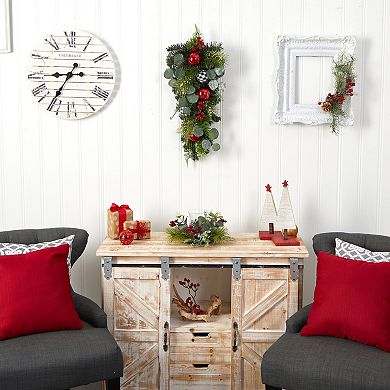 nearly natural 26" Holiday Christmas Greenery Ornament Artificial Swag