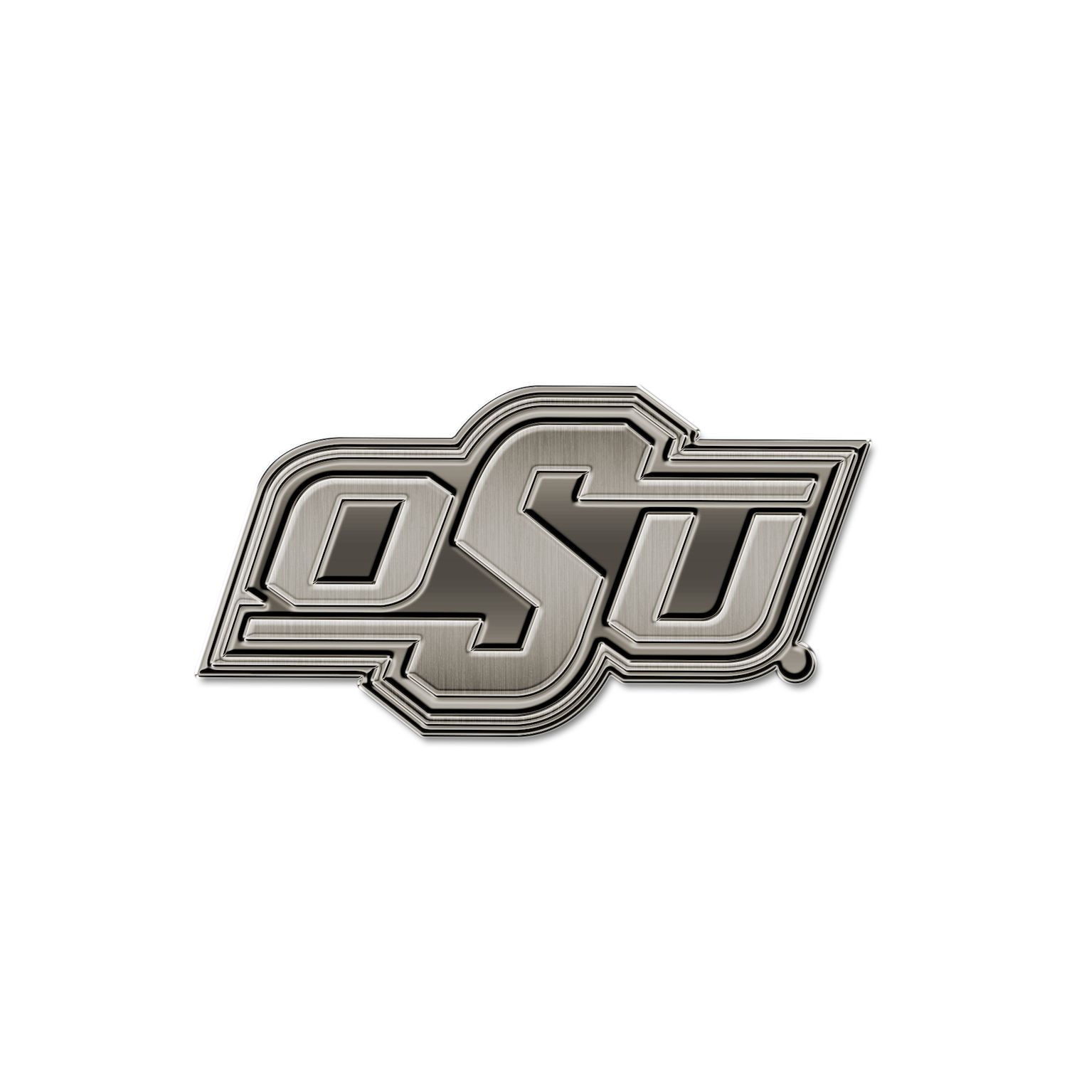Oklahoma State Cowboys Metallic Freeform Logo Auto Emblem