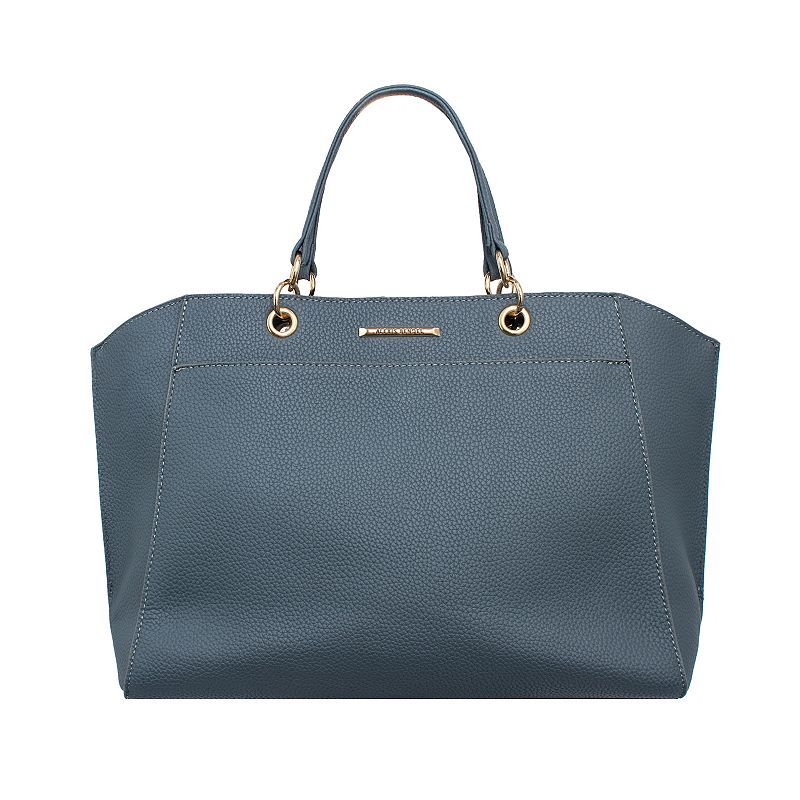 Alexis Bendel East/West Womens Wide Crossbody Handbag, Blue