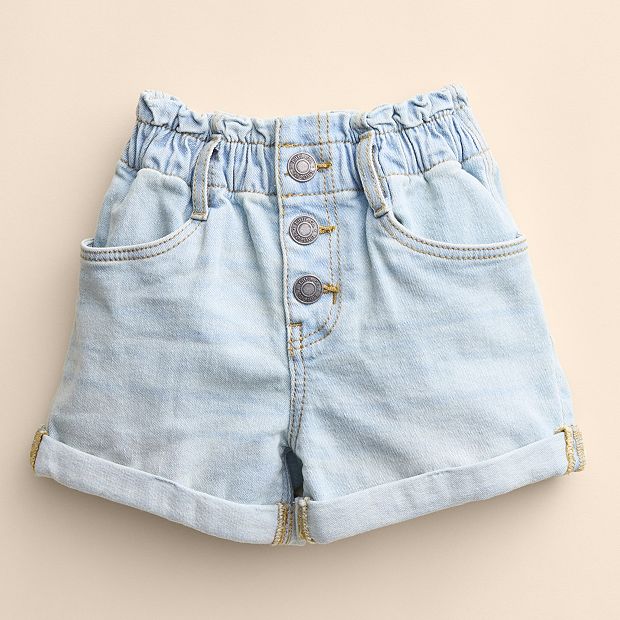 Baby & Toddler Girl Little Co. by Lauren Conrad Paper-Bag Waist Denim Shorts