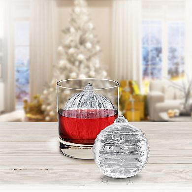 Tovolo Dots & Stripes Ornament Ice Mold Set