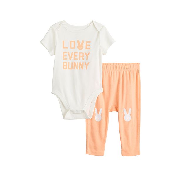 Baby Jumping Beans® Love Every Bunny Bodysuit & Pants Set