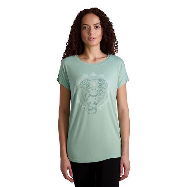 Women's Gaiam Intention Elephant Graphic Tee