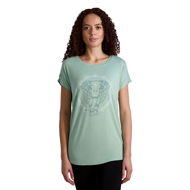 Women s Gaiam Intention Elephant Graphic Tee