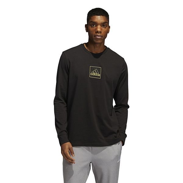 Big & Tall adidas Embroidery Graphic Long Sleeve Tee