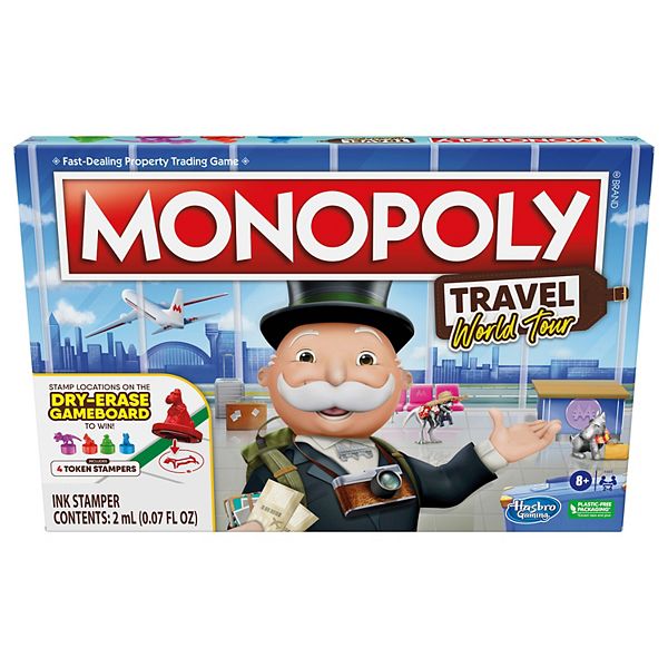 Monopoly Travel World Tour Board Game by Hasbro - Multi