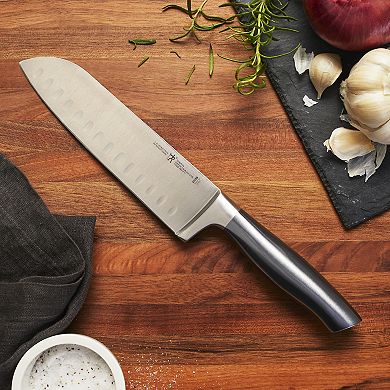 Henckels Graphite 7-in. Hollow-Edge Santoku Knife