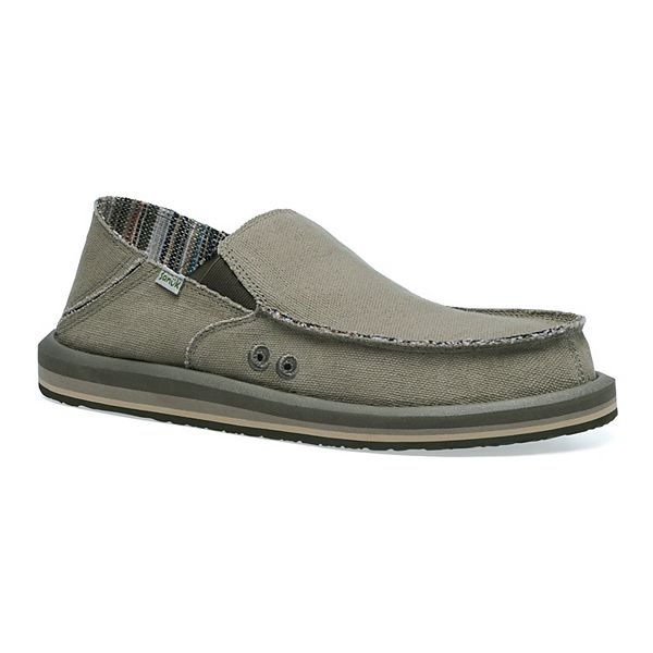 Sanuk Men's Vagabond Soft Top Hemp Slip On Loafers 1117753