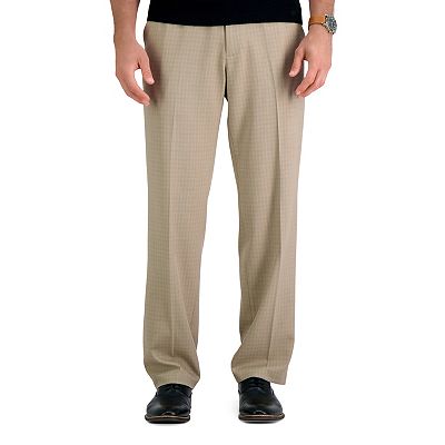 Men's Haggar Premium Comfort Checker Classic-Fit Dress Pants