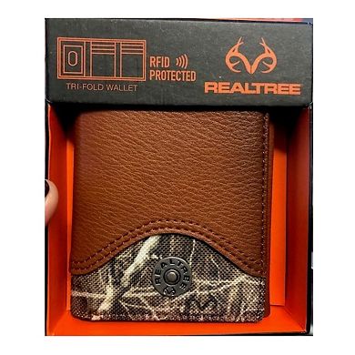 Men's Realtree Trifold Wallet with Realtree Edge Camo