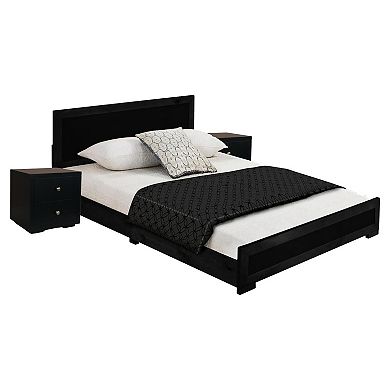 Camden Isle Trent Platform Bed & Two Nightstands 3-piece Set