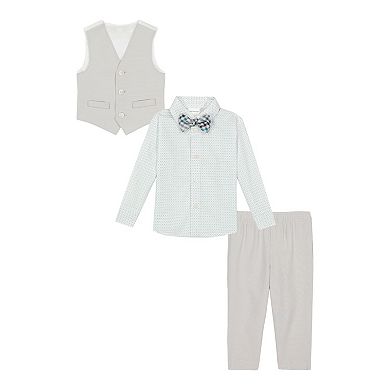 Baby & Toddler Boy Van Heusen Vest, Shirt, Tie & Pants Set