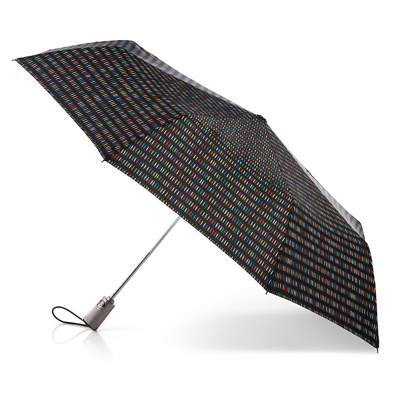 totes Auto Open & Close Folding Titan Umbrella, Multi Dash